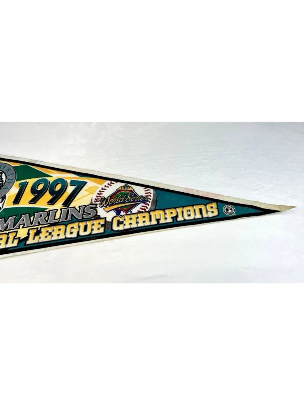 Vintage 1997 Florida Marlins National League Champions World Series pennant